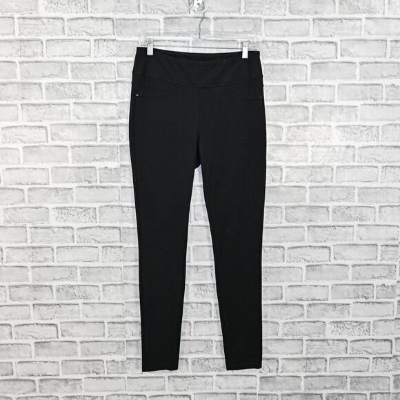 The Reset R LABEL Women's Black Stretch Skinny Ponte Pants size Large - Picture 5 of 9